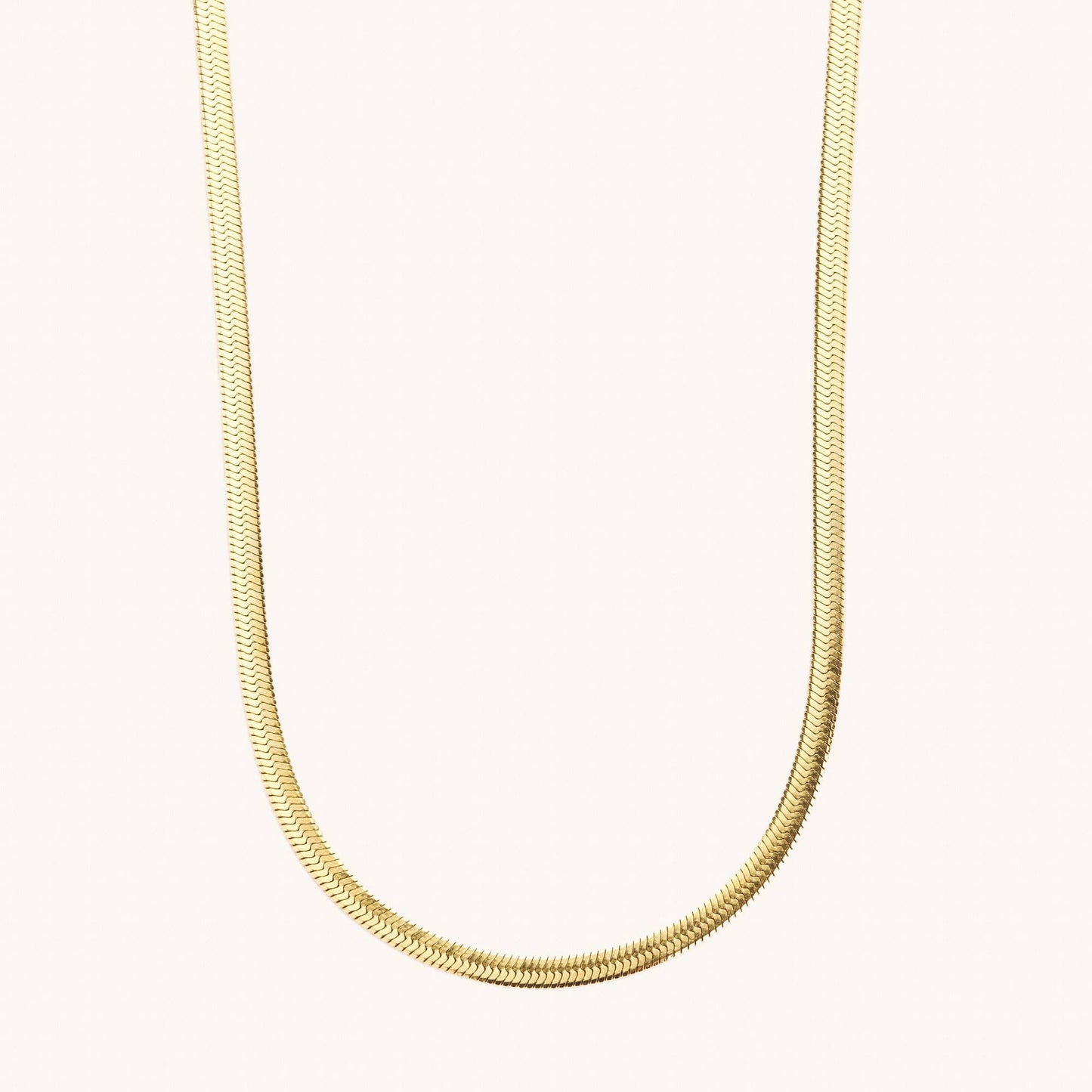 Ally Bea x Gold Herringbone Necklace