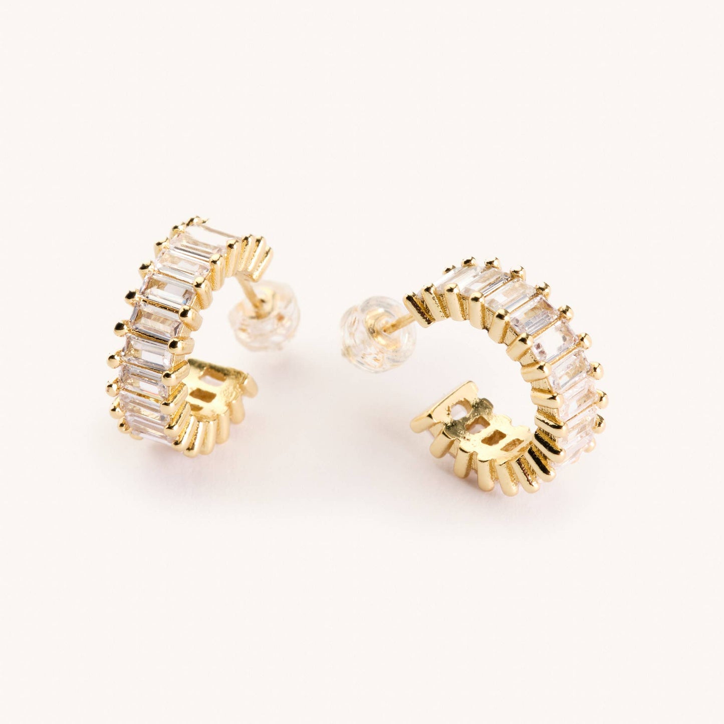 Ally Bea x Esther Gold Diamond Hoops