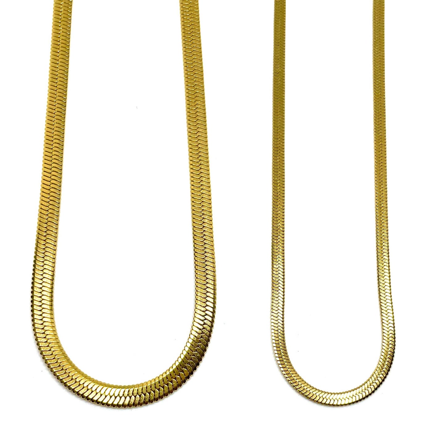 Ally Bea x Gold Herringbone Necklace