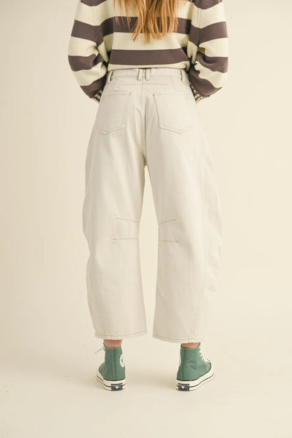 Barrel Cotton Pants