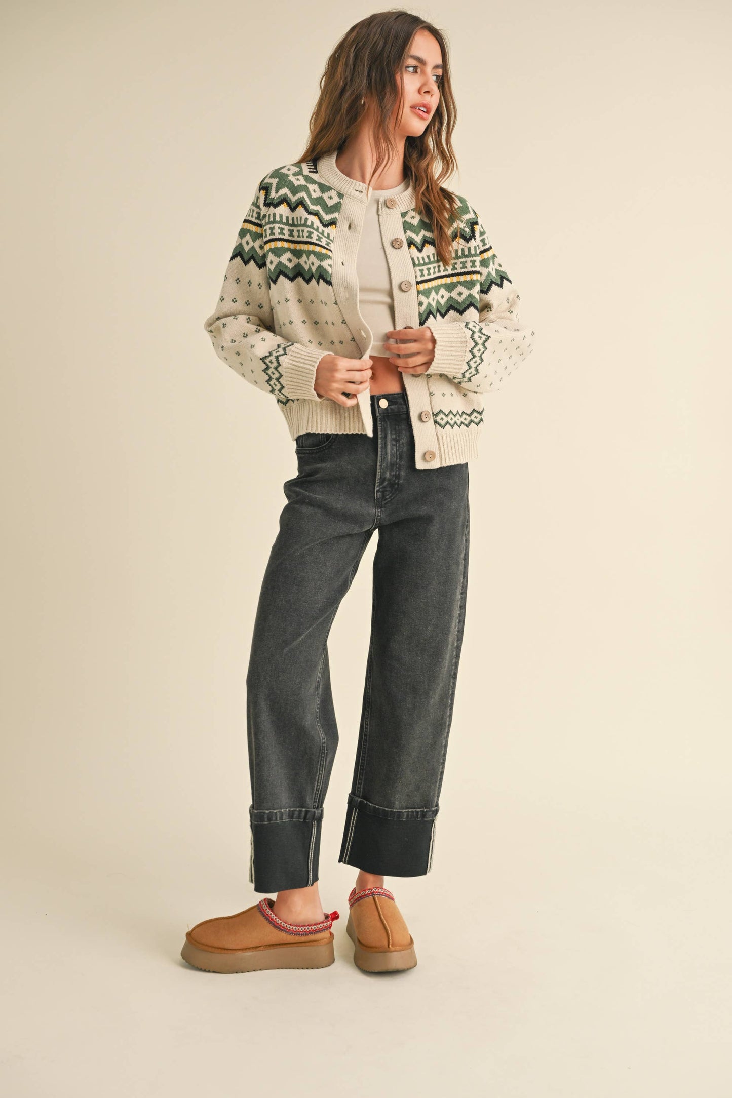 Linus Button Front Sweater