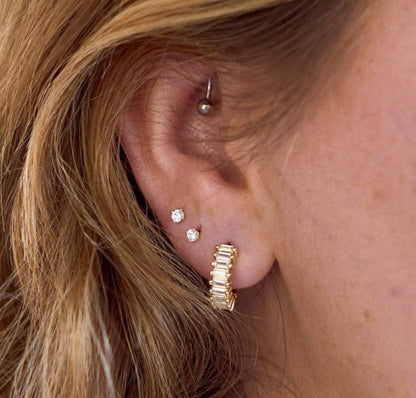 Ally Bea x  Esther Gold Diamond Hoops