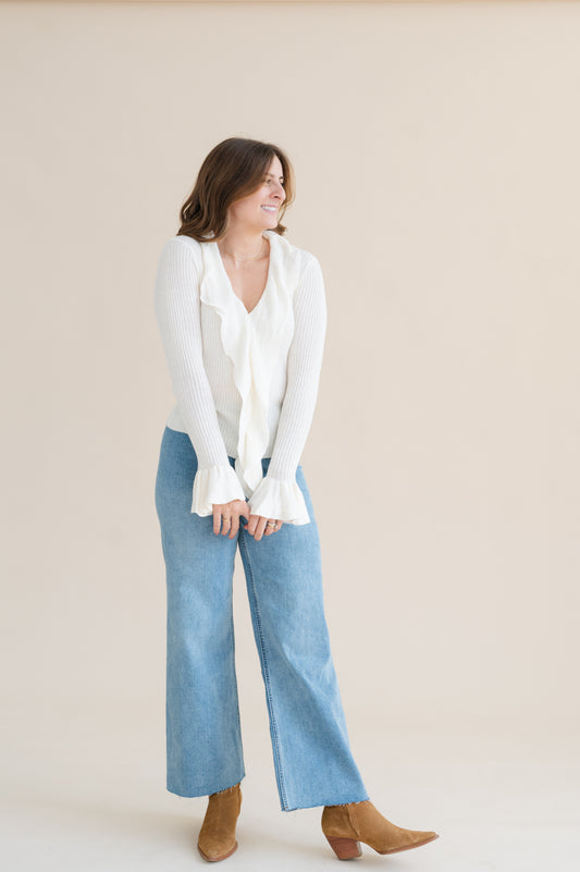 Petra Ruffle Sweater