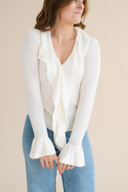 Petra Ruffle Sweater