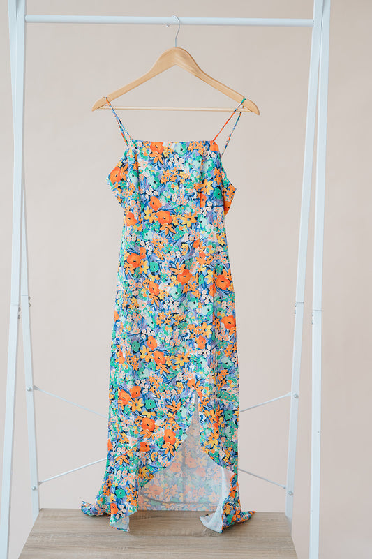 Island Girl Ruffled Maxi Dress