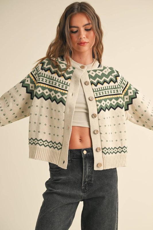 Linus Button Front Sweater