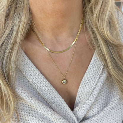 Ally Bea x  Gold Herringbone Necklace
