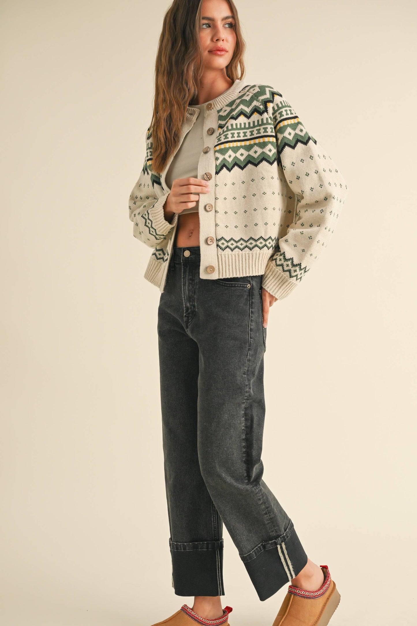 Linus Button Front Sweater
