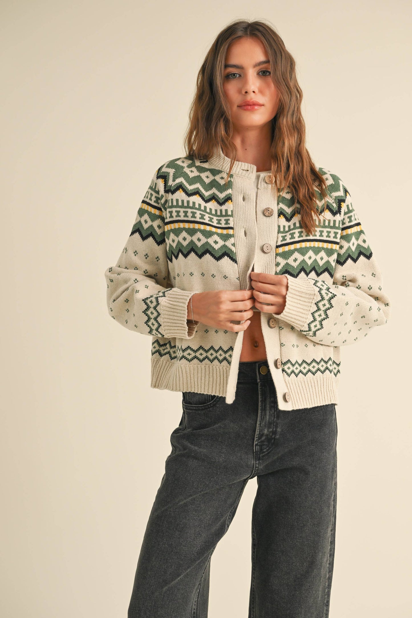 Linus Button Front Sweater