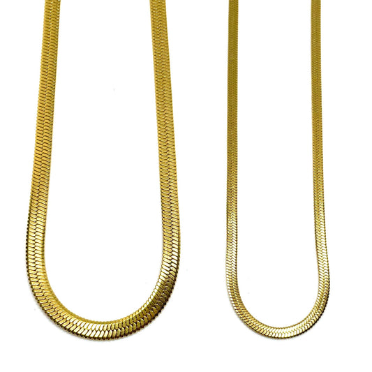 Ally Bea x  Gold Herringbone Necklace